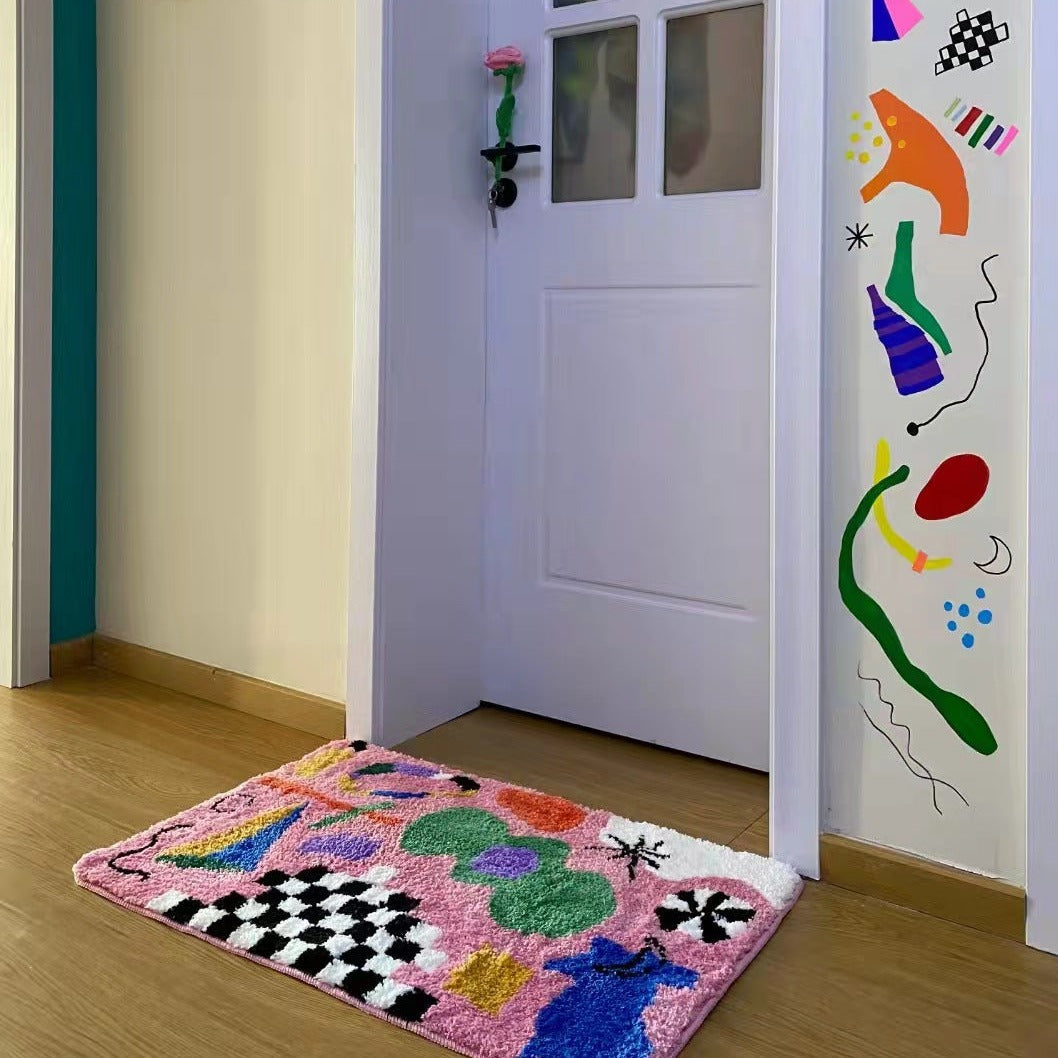 Tapis de porte lumineux et joyeux