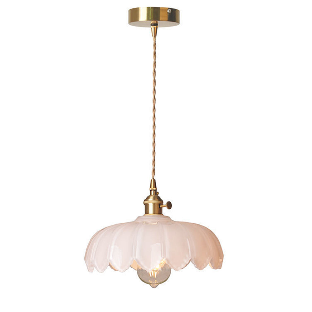 Lampe à pendentif en verre Floroux