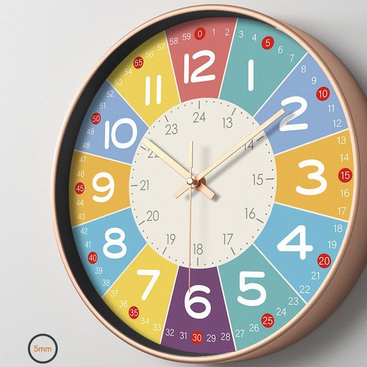 SilentKids – Horloge murale silencieuse pour la chambre d'enfant