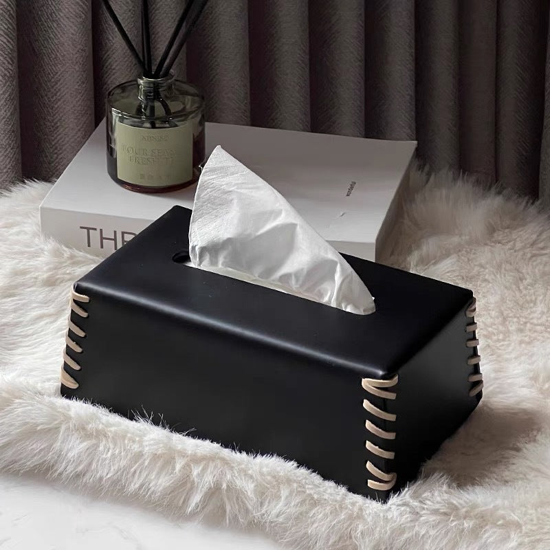 Harlow Luxury Leather Boîte à Mouchoirs