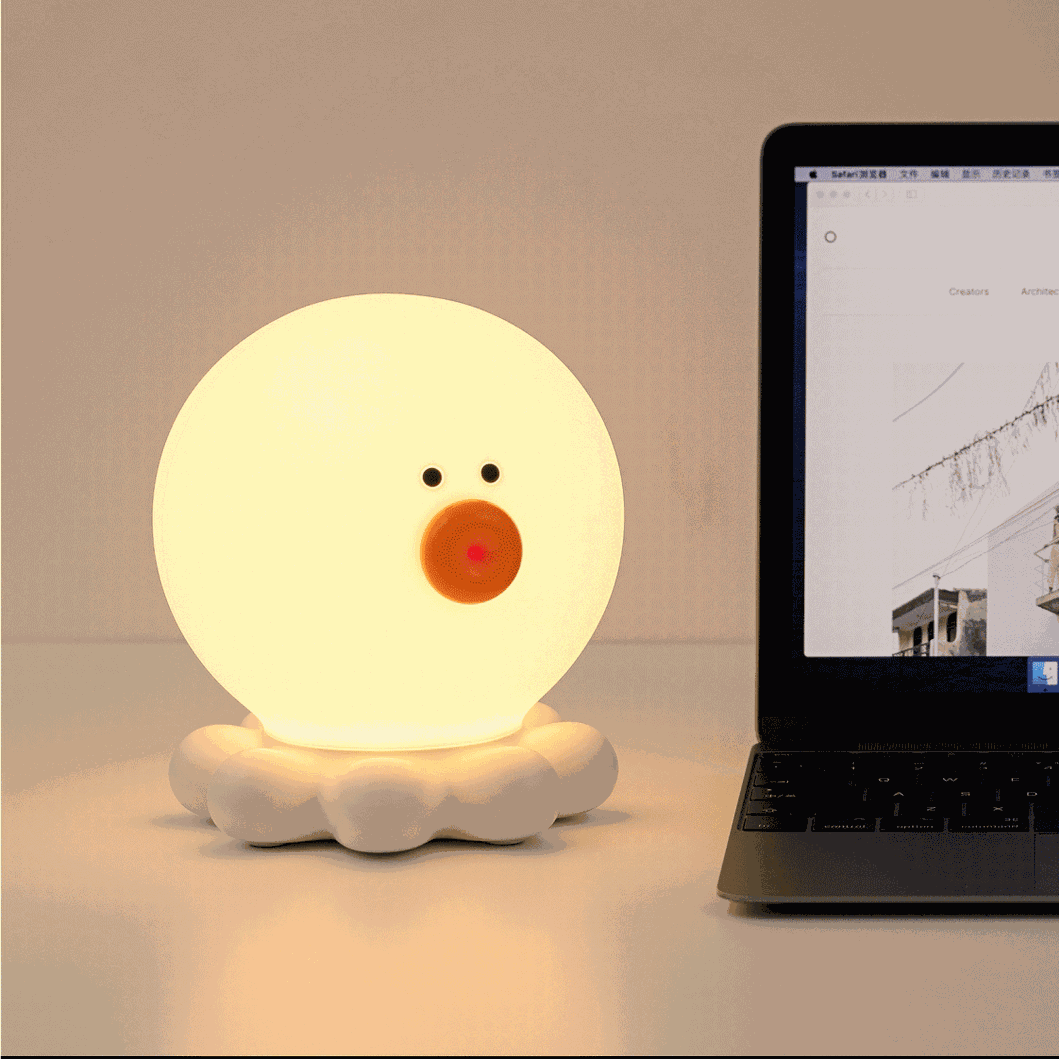 Lampe de nuit LED en silicone squishy Octopus - Cadeau parfait pour les enfants et les filles