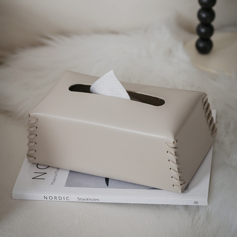 Harlow Luxury Leather Boîte à Mouchoirs