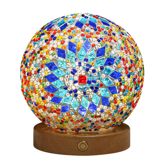 Floroux Glaskunst Lampe de table Boho