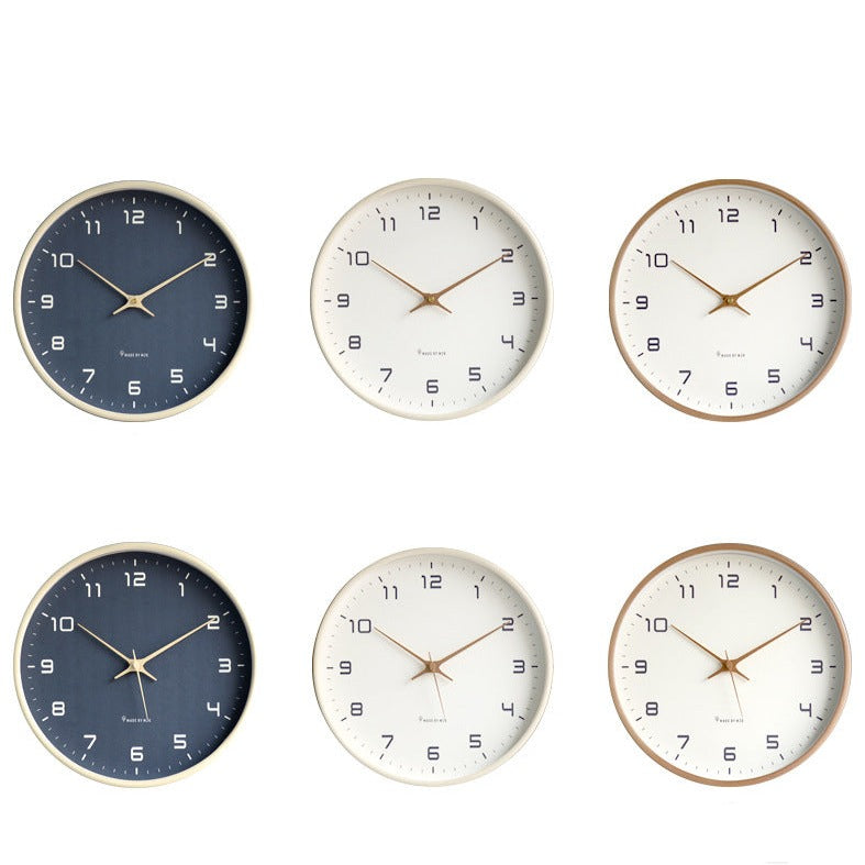 KlarZeit - Ensemble de pendule murale en bois moderne