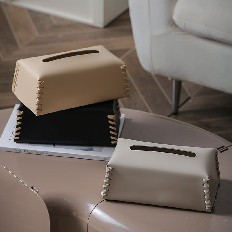 Harlow Luxury Leather Boîte à Mouchoirs