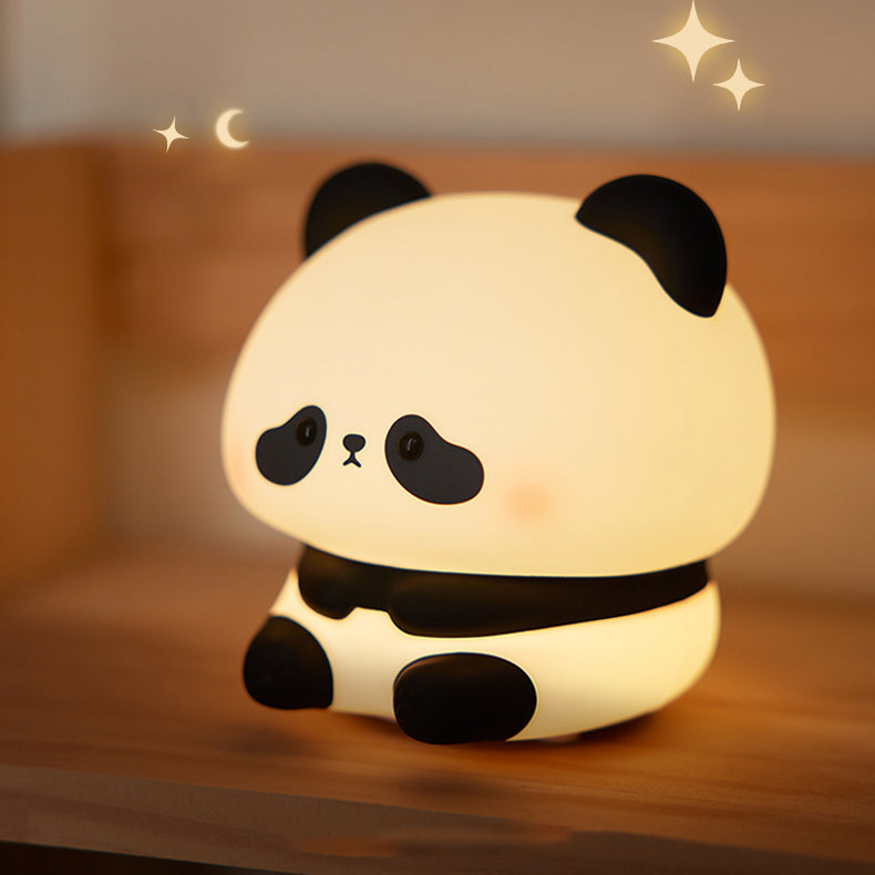 Lampe de nuit LED panda super mignon en silicone squishy - Cadeau parfait pour les enfants et les filles