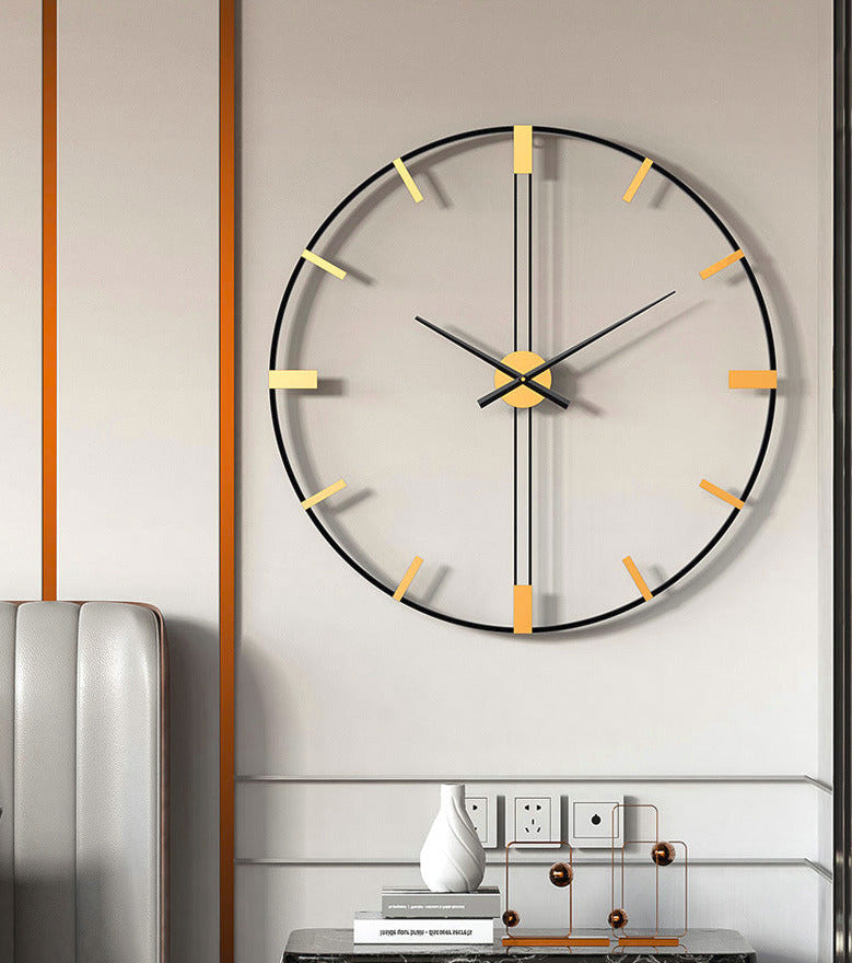 Floroux | Horloge murale élégante surdimensionnée