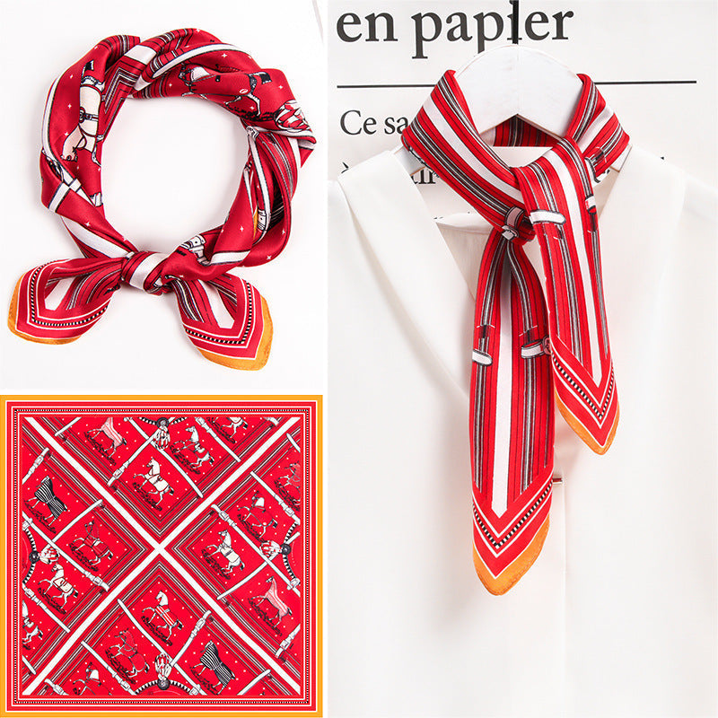 Tissu carré peinture d'amitié premium