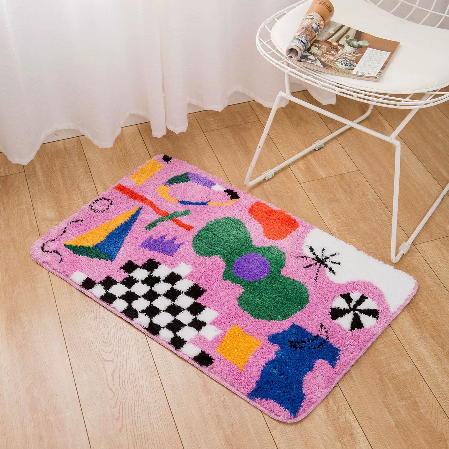 Tapis de porte lumineux et joyeux