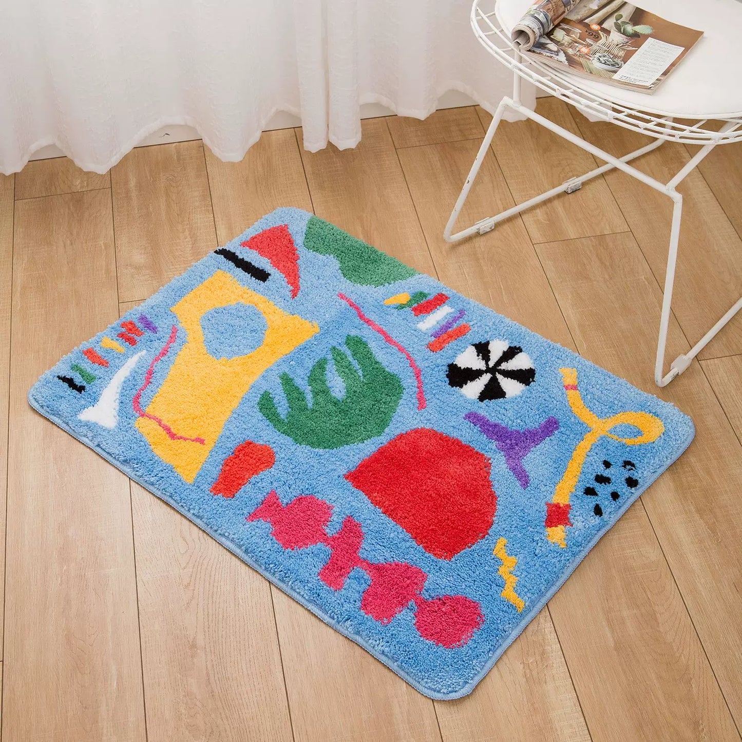 Tapis de porte lumineux et joyeux