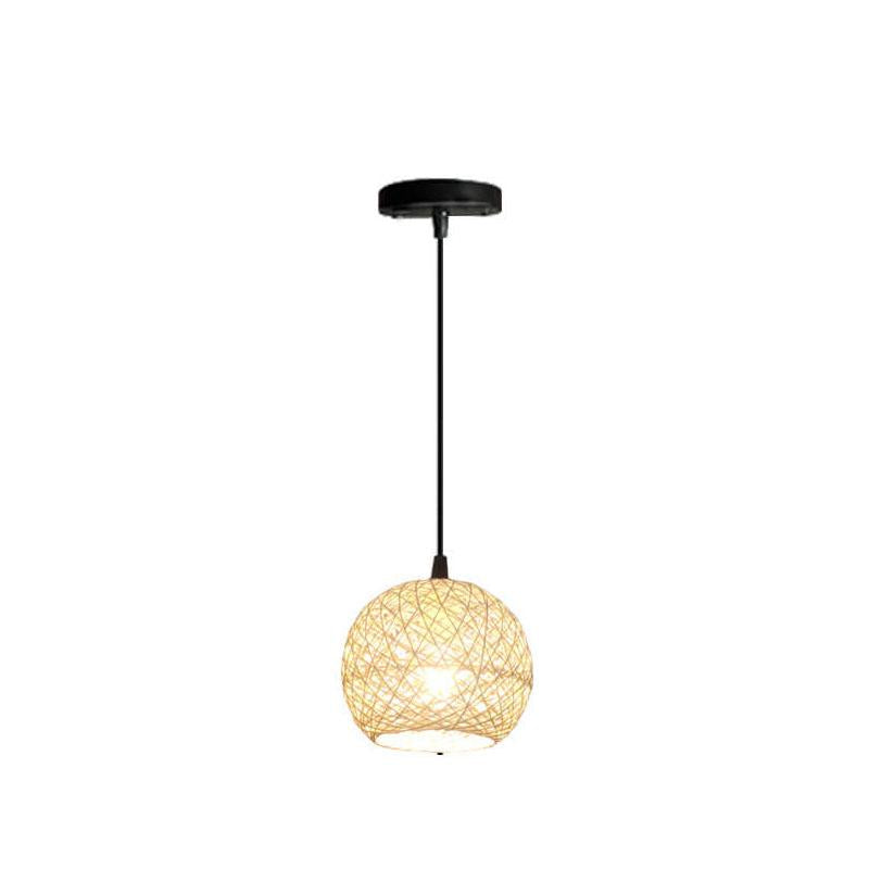 Floroux – Woven rattan pendant light beige | 1/3 lights | Elegant design