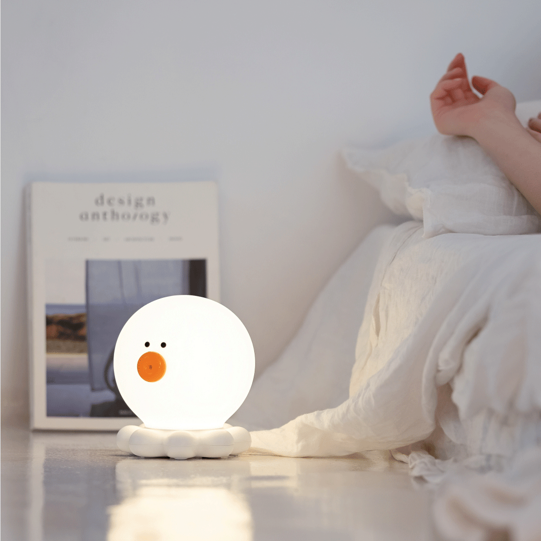 Lampe de nuit LED en silicone squishy Octopus - Cadeau parfait pour les enfants et les filles