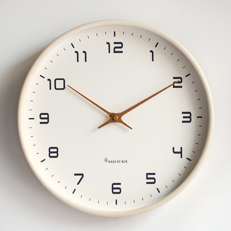 KlarZeit - Ensemble de pendule murale en bois moderne