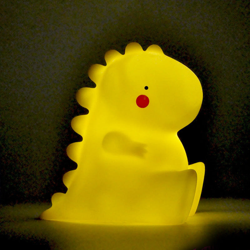 Lampe de nuit LED dinosaur en silicone squishy - Cadeau parfait pour les enfants et les filles
