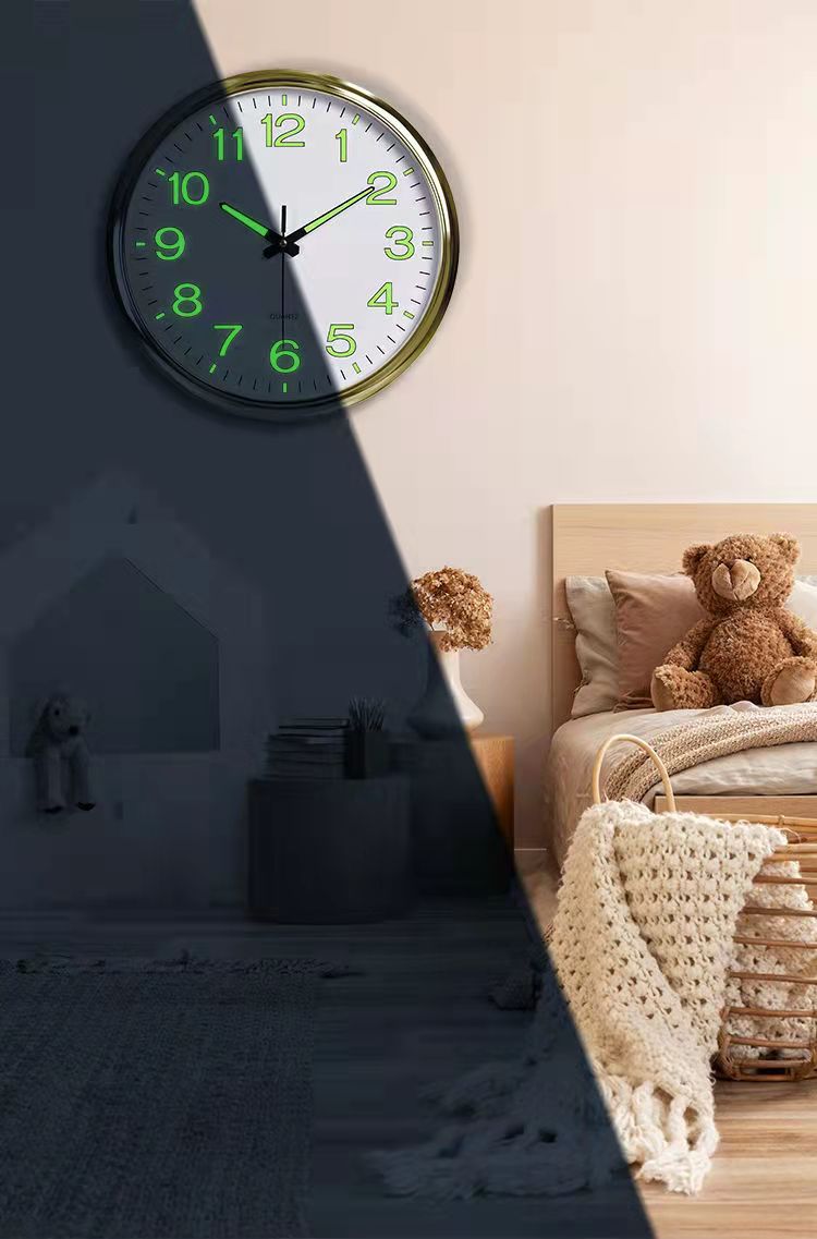 Floroux Tijd - Horloge de salle de classe éclairée 30 cm