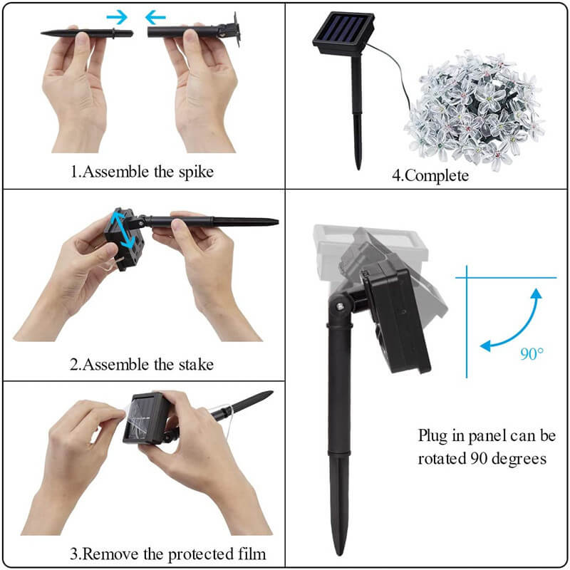 Floroux Solar Party Lights Sakura | LED Cherry Blossom | Waterproof | Outdoor Party Light