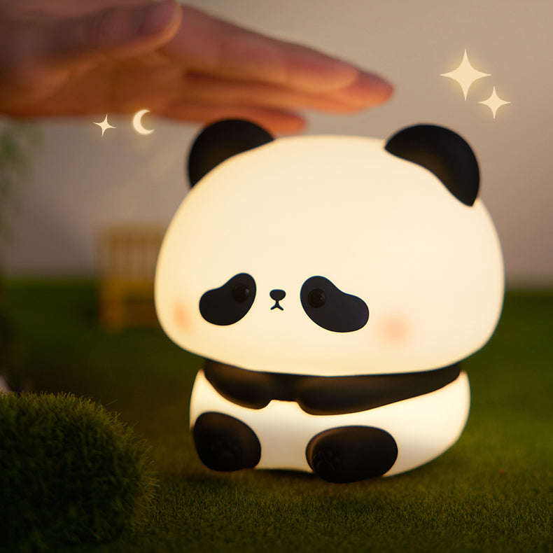 Lampe de nuit LED panda super mignon en silicone squishy - Cadeau parfait pour les enfants et les filles