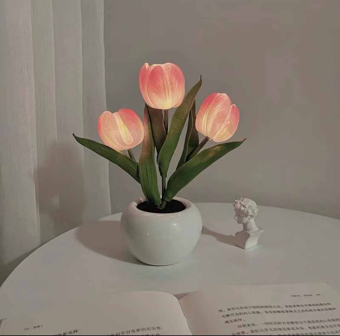 Lampe de Nuit LED Fleur de Tulipe - Cadeau Parfait pour Enfants et Filles