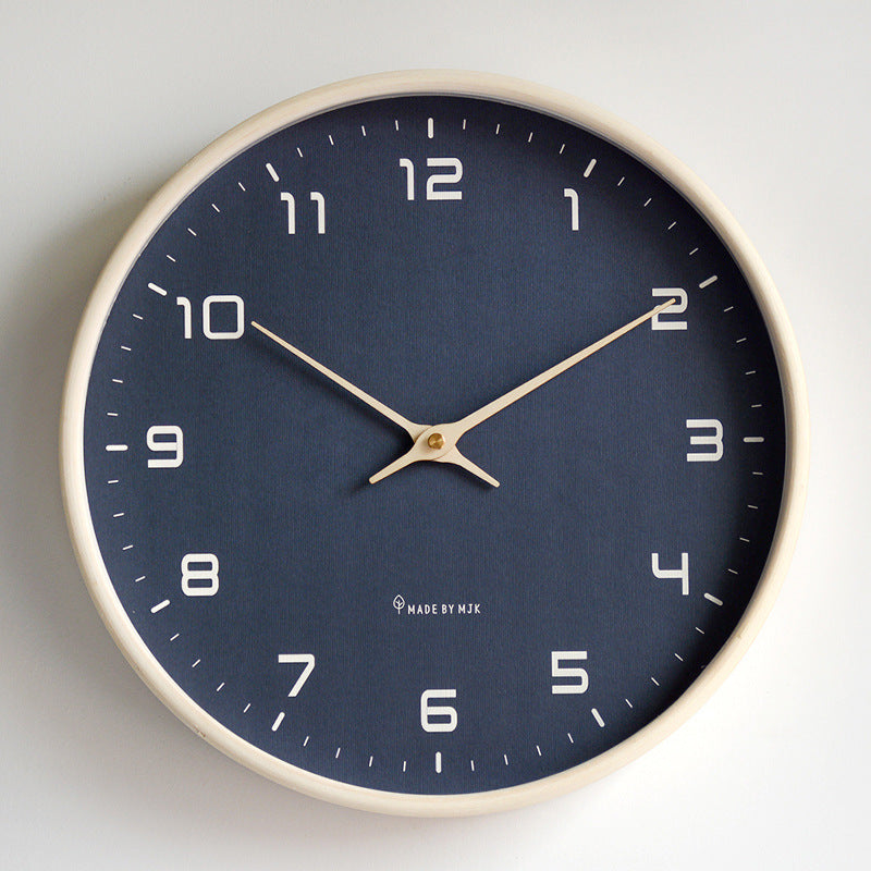 KlarZeit - Ensemble de pendule murale en bois moderne