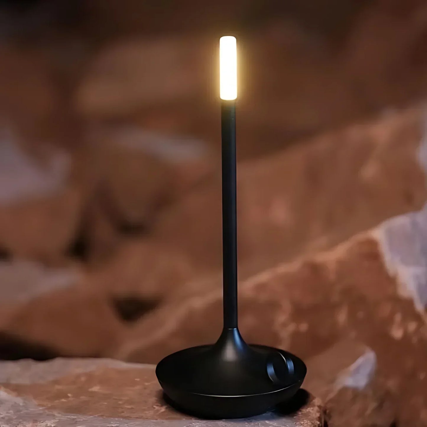 Lampe rechargeable artisanale avec un éclairage ambiant doux