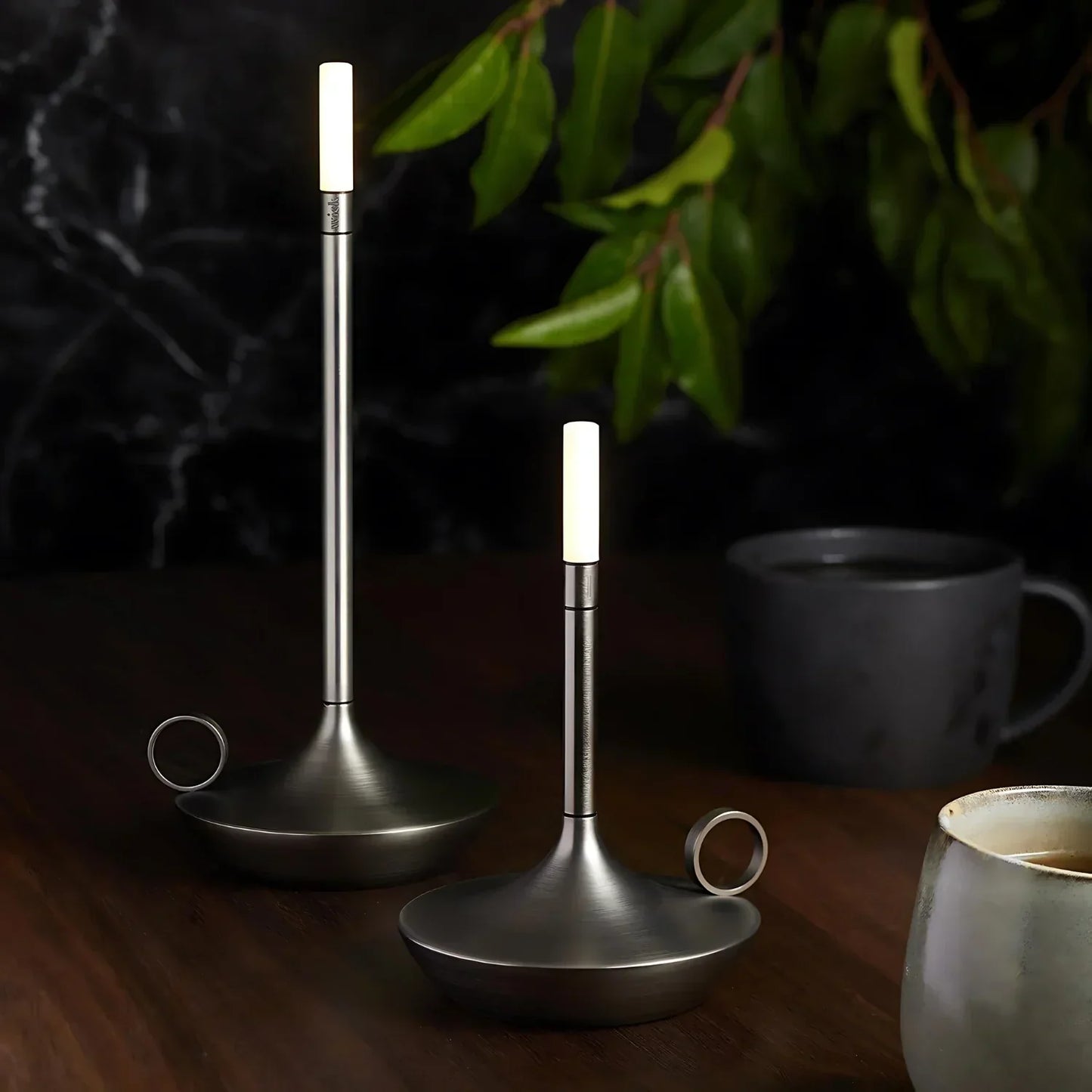 Lampe rechargeable artisanale avec un éclairage ambiant doux