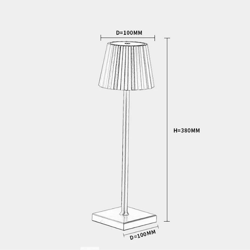 Nordic Arlo – Lampe de table à toucher dimmable – étanche et rechargeable