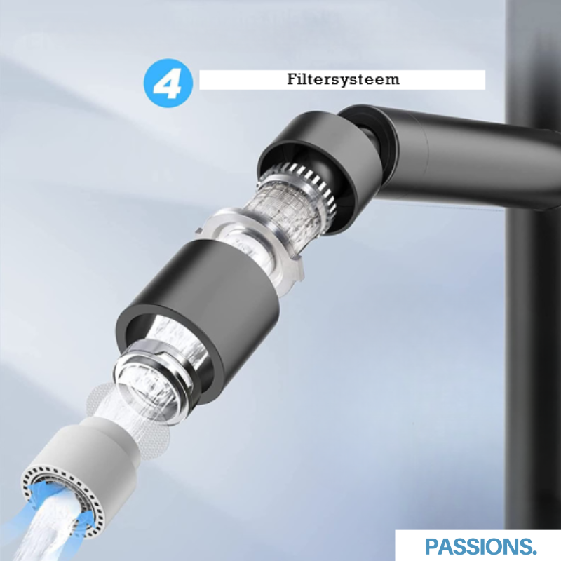 FlexiSpray 360° - Luxe Pulvérisateur de Robinet pour Nettoyage Efficace