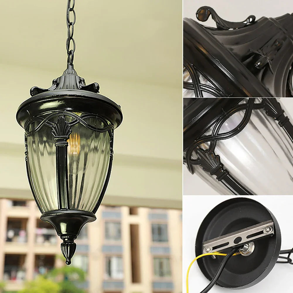 Floroux | Lampe d'extérieur vintage élégante en forme unique