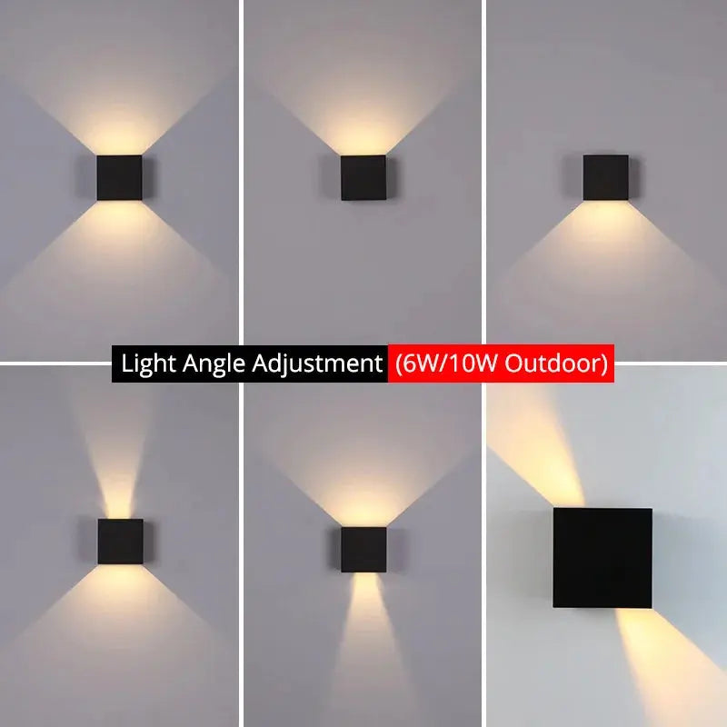 LumièreExtérieure - Appliques Murales Étanches LED