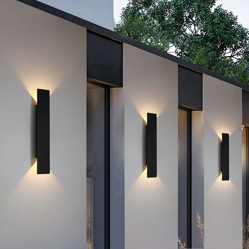 RainLight – Luminaire mural en aluminium élégant et résistant aux intempéries pour une utilisation extérieure