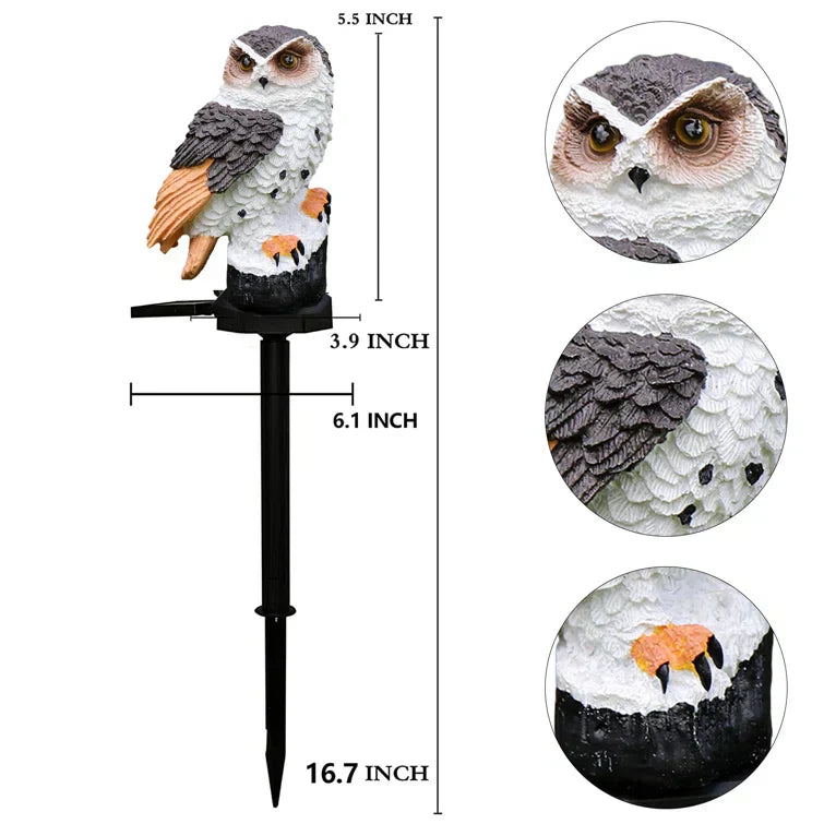 Owlight Lampe de Jardin - Lampe Solaire Décorative pour Jardin