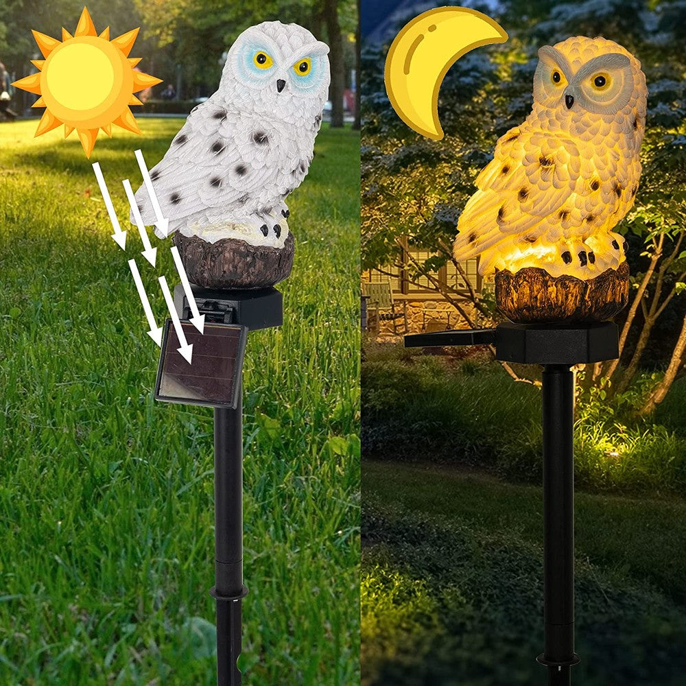 Owlight Lampe de Jardin - Lampe Solaire Décorative pour Jardin