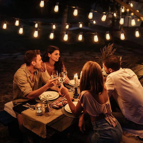 Floroux Outdoor String Lights | Shock Resistant LED Lights | Waterproof | Decor for Garden & Terrace