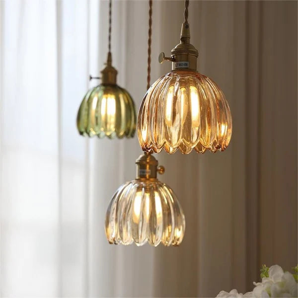 Floroux | Lampe Suspendue (Rétro) | Forme de Fleurs