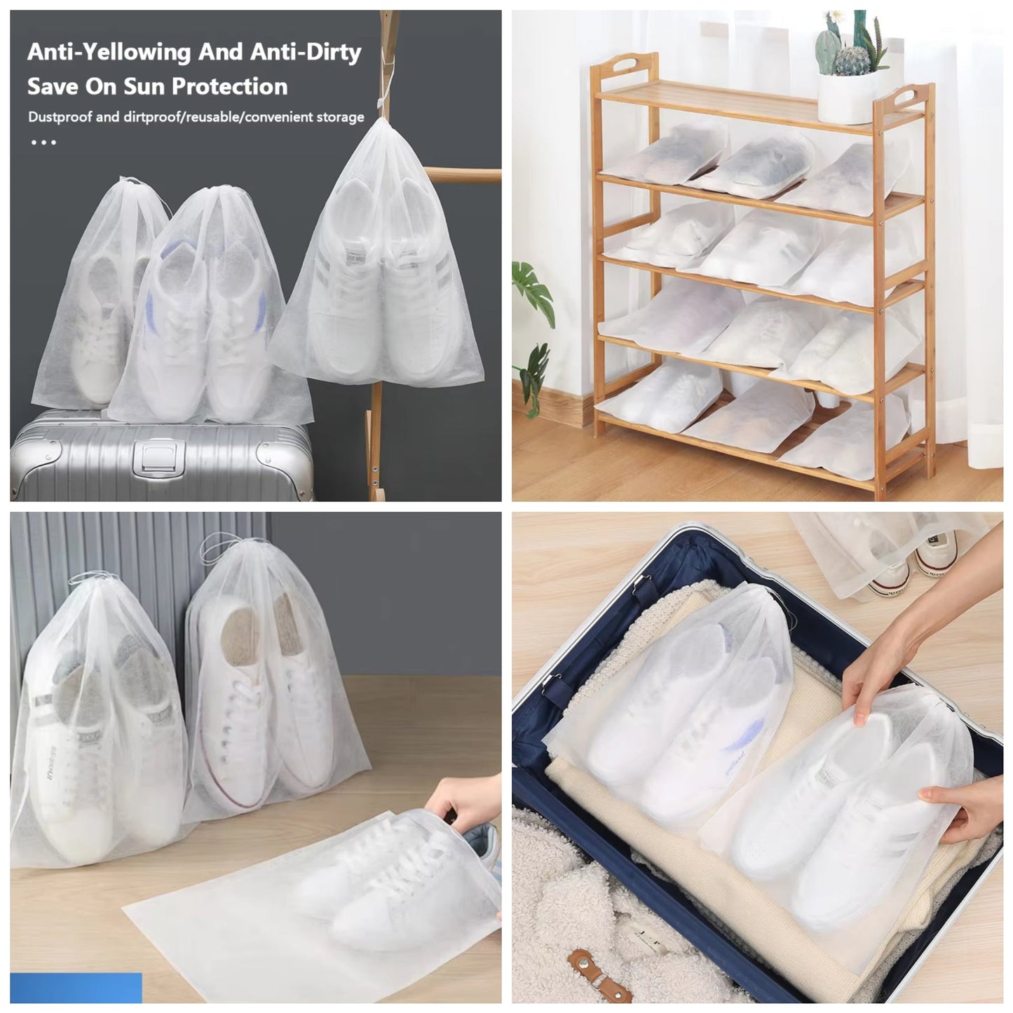 sacs de rangement pour chaussures 20 pcs