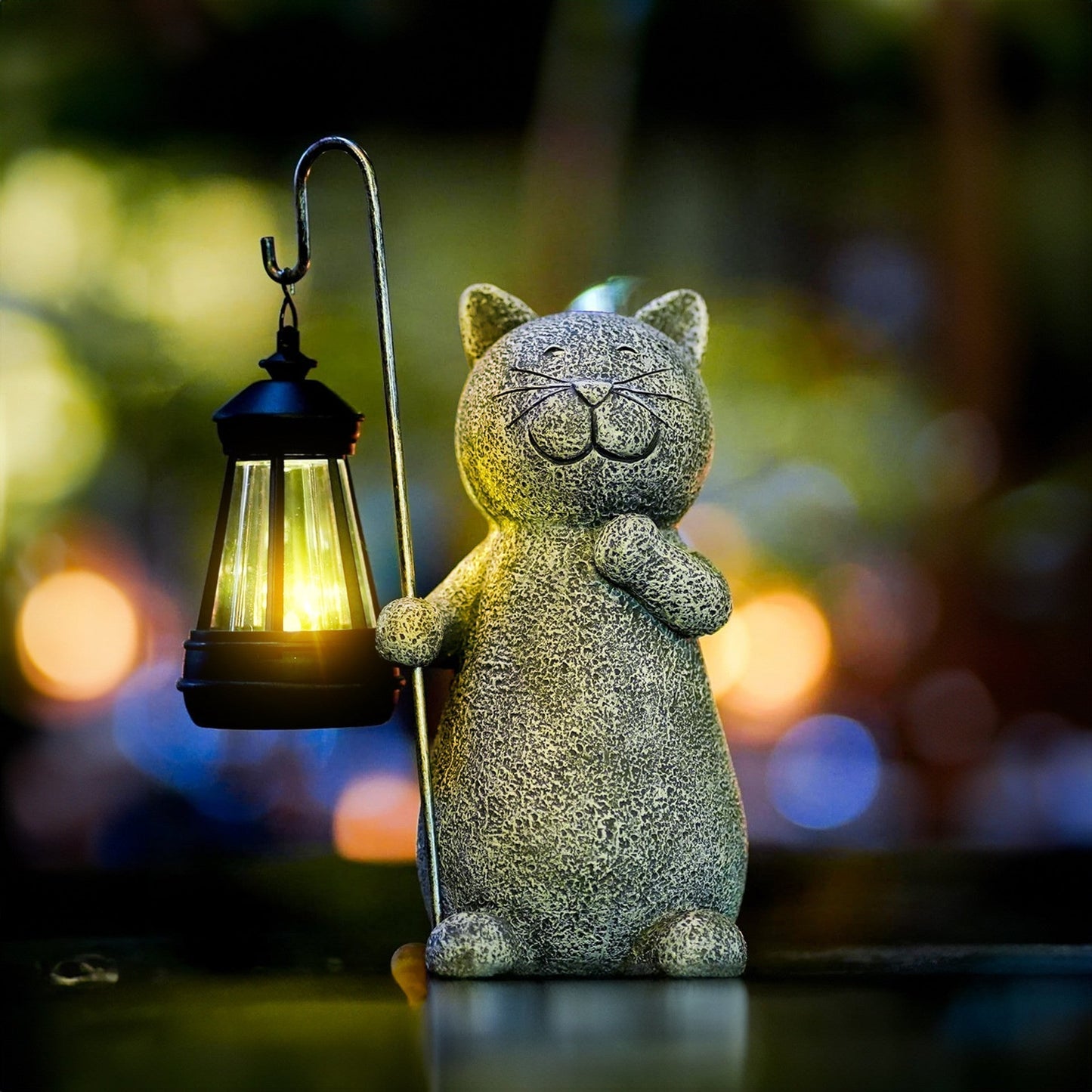 Illuminated cat figurine Floroux | Decorative LED light | Elegant cat lamp for the home