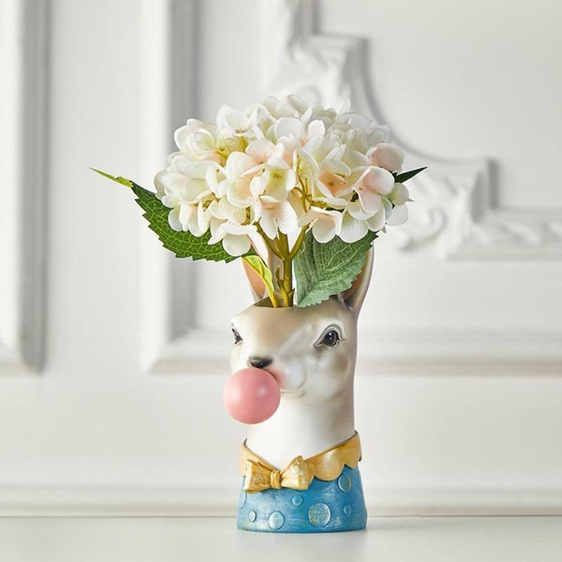 Floroux Decorative Animal Vase | Creative Flower Vase with Character