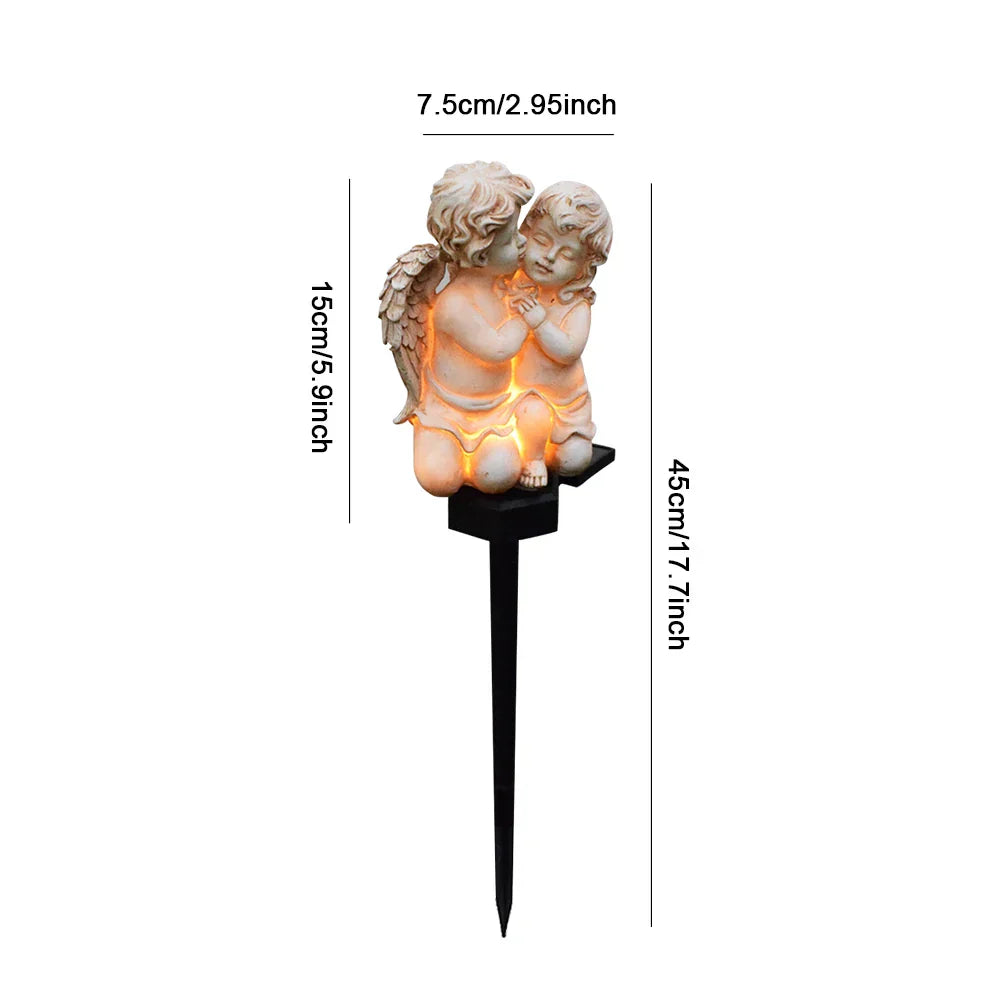Luminaar – Angélique lampe solaire en résine céleste