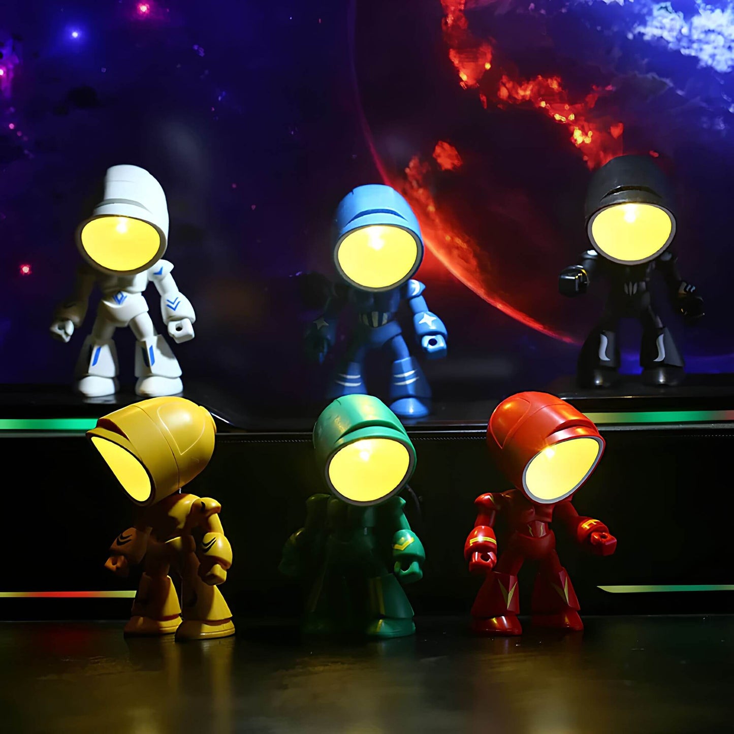 FutureBot – Lampe de table robot drôle pour enfants