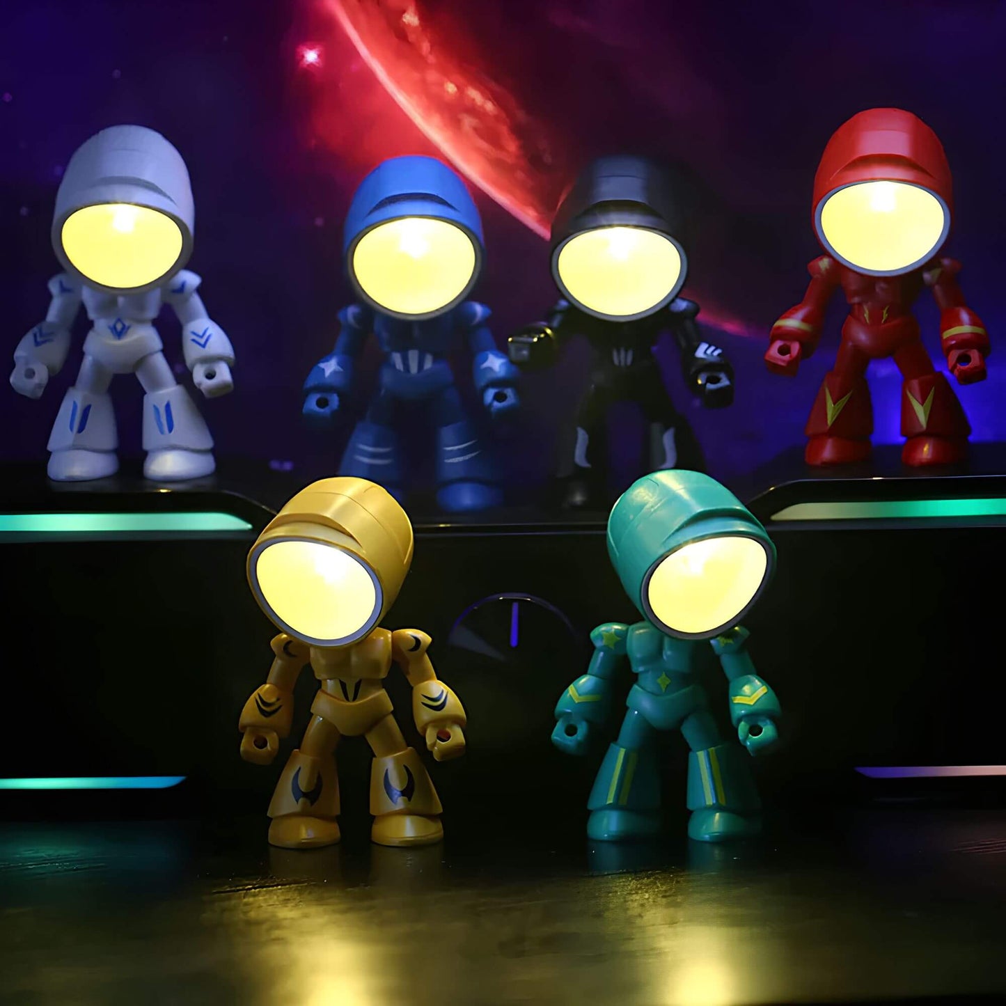 FutureBot – Lampe de table robot drôle pour enfants