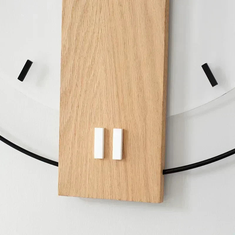 Floroux | Horloge murale silencieuse en bois