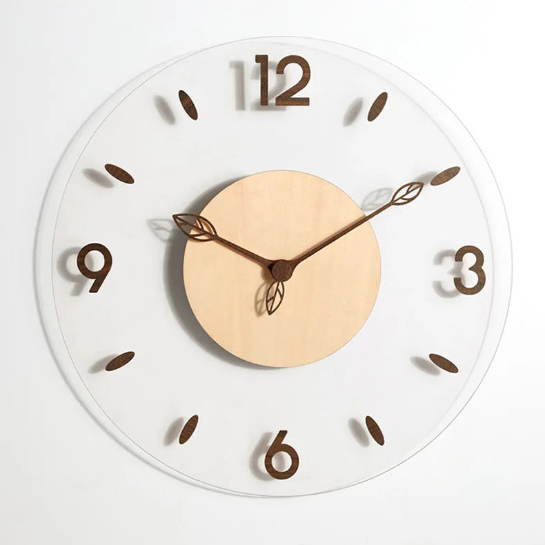 Horloge Murale Noisera – Élégance Naturelle en Bois de Noyer