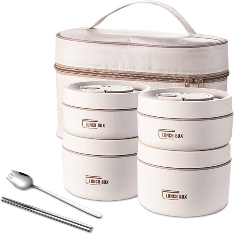 Set de lunchbox isolé intelligent | Idéal pour le travail et les voyages