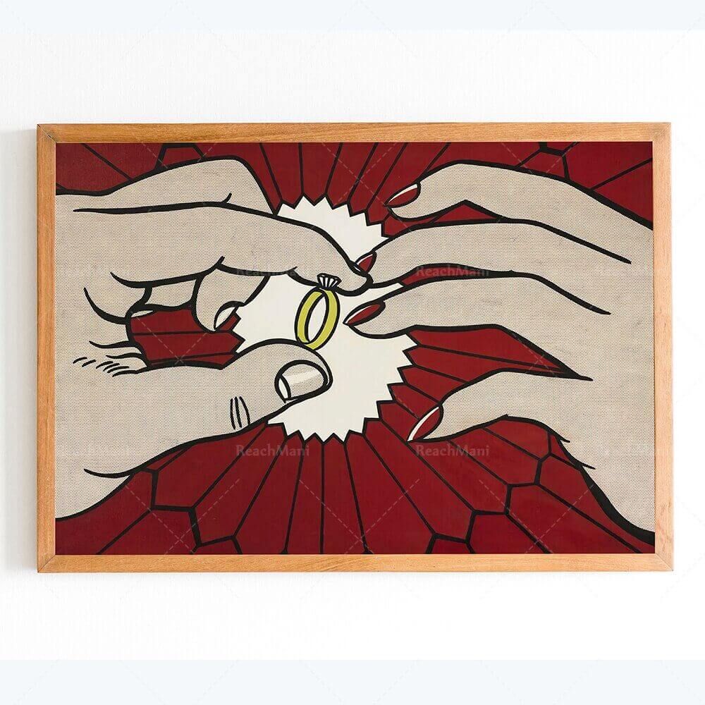Affiche en toile en coton premium Pop Art de Lichtenstein