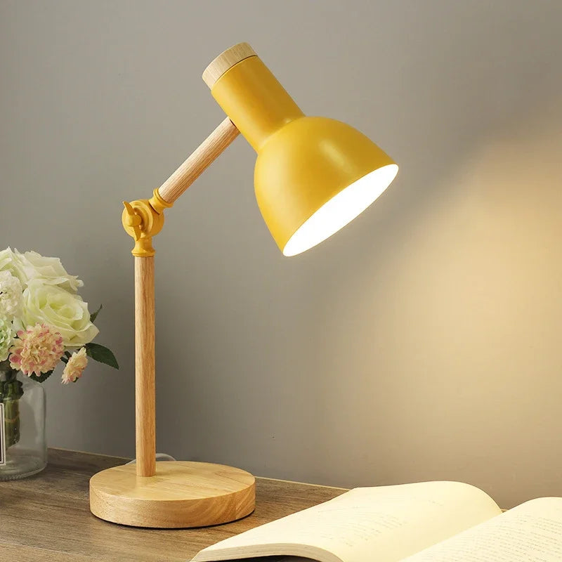Floroux - Lampe de table en bois élégante et réglable pour votre maison