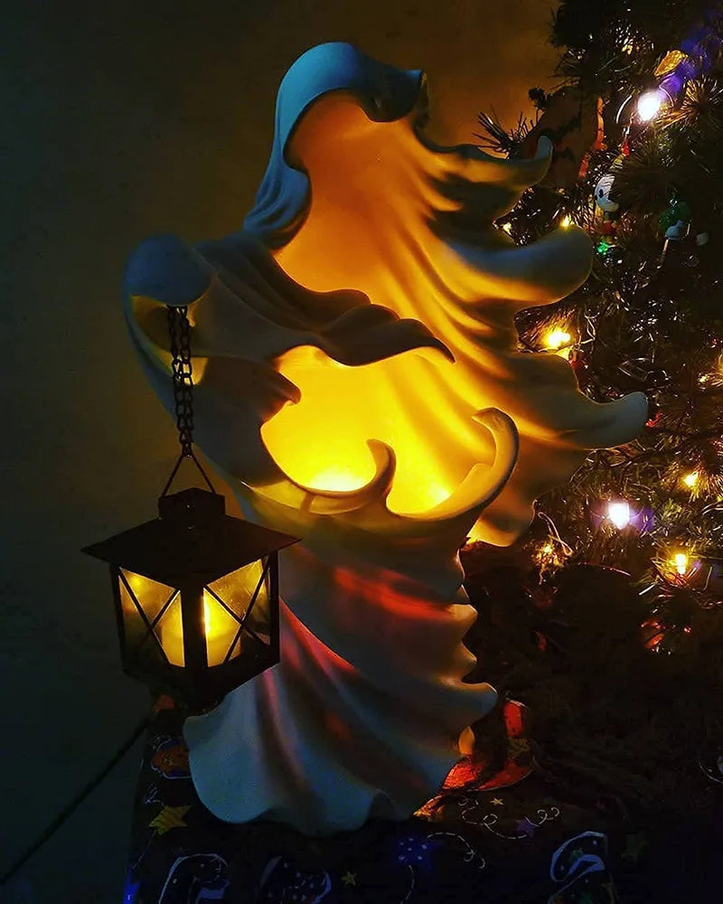 Figurine en résine Sorcière Lampe