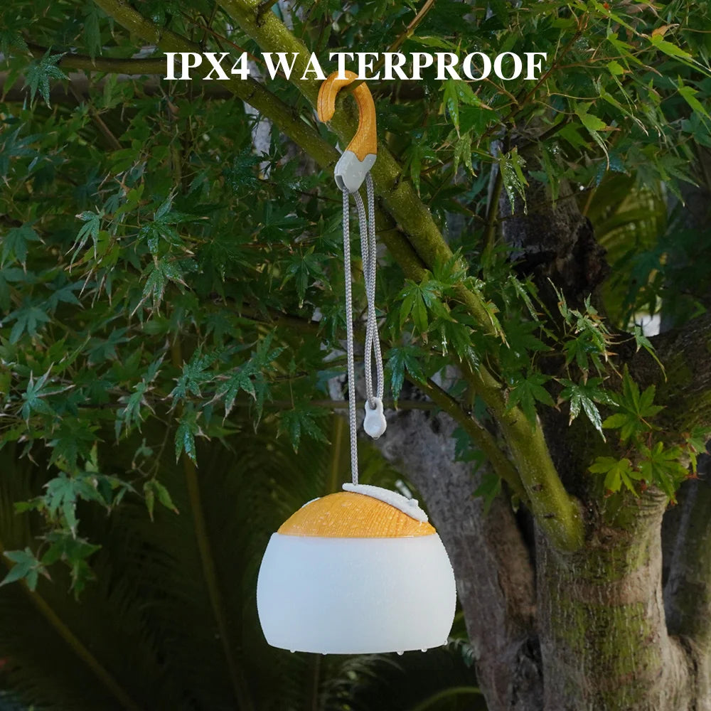 CampGlow - Lampe de camping rétro rechargeable avec USB