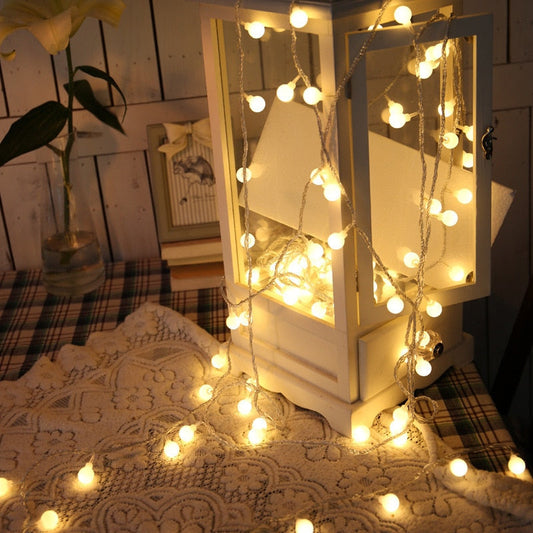 Floroux Guirlande Lumineuse en Boules de Fée LED | Lumière Festive | Blanc Chaud & Multicolore | Éclairage Décoratif