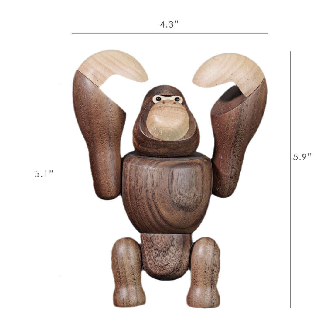 Figurines en bois King Kong