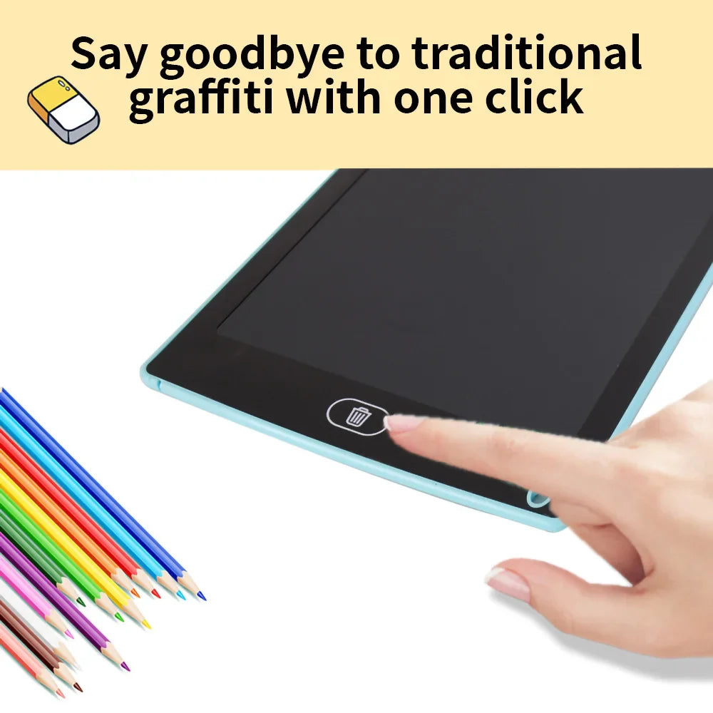 Tablette de dessin LCD de 8,5 pouces pour enfants - Bloc-notes coloré et tableau d'écriture, cadeau de pad de graffiti magique